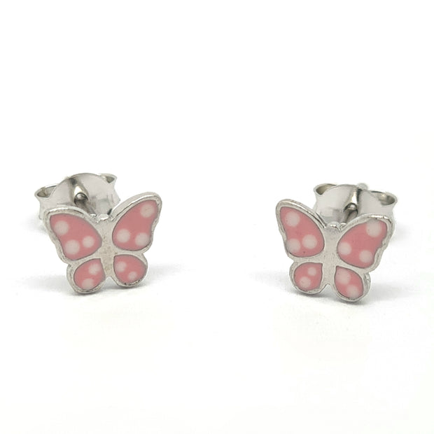 Kids butterfly stud earrings 35880