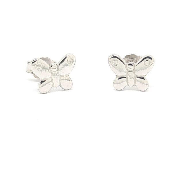 Kids white butterfly earrings 35883