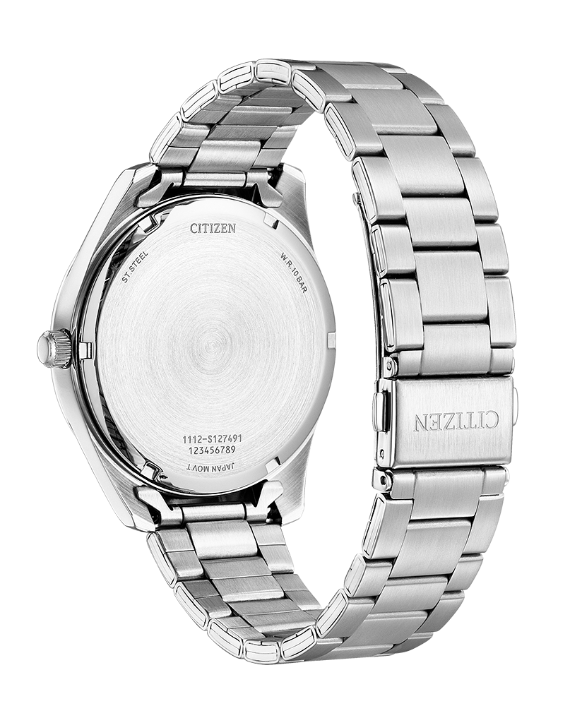 Citizen bi1031-51x Quartz gents watch, Metallic green dial 35050 - Armin Lowe Jewellers