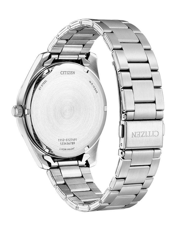 Citizen bi1031-51x Quartz gents watch, Metallic green dial 35050 - Armin Lowe Jewellers