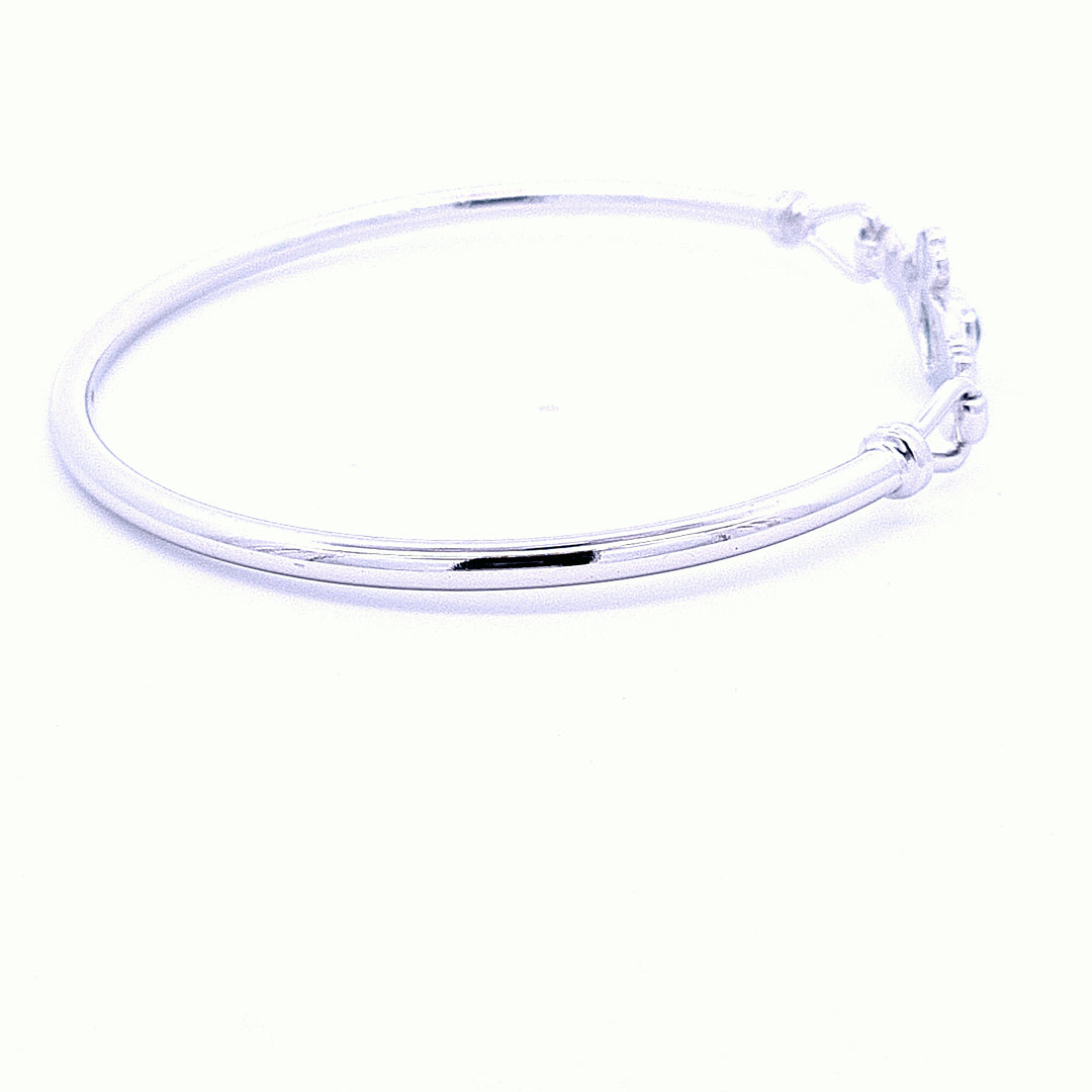 Claddagh ladies bangle 36231 - Armin Lowe Jewellers