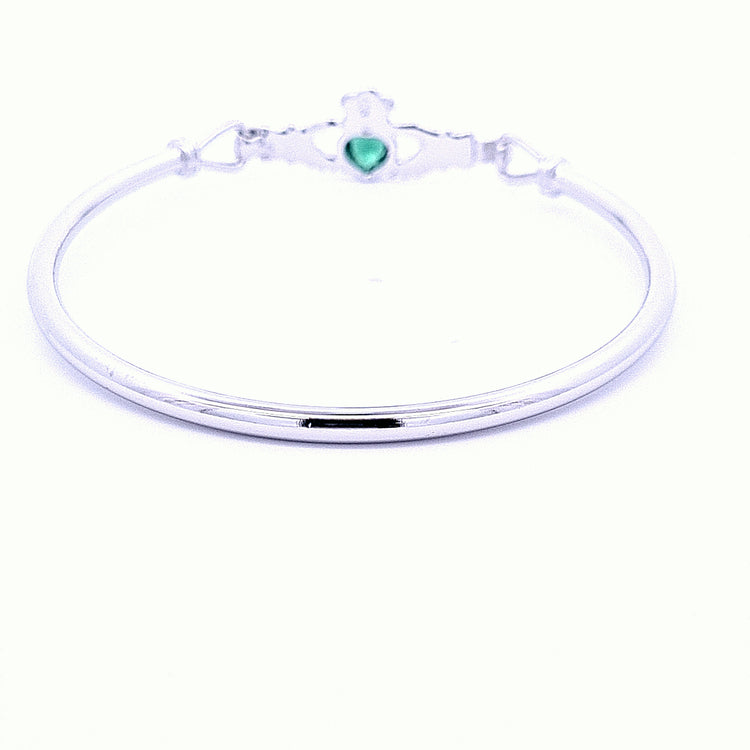 Claddagh ladies bangle 36231 - Armin Lowe Jewellers