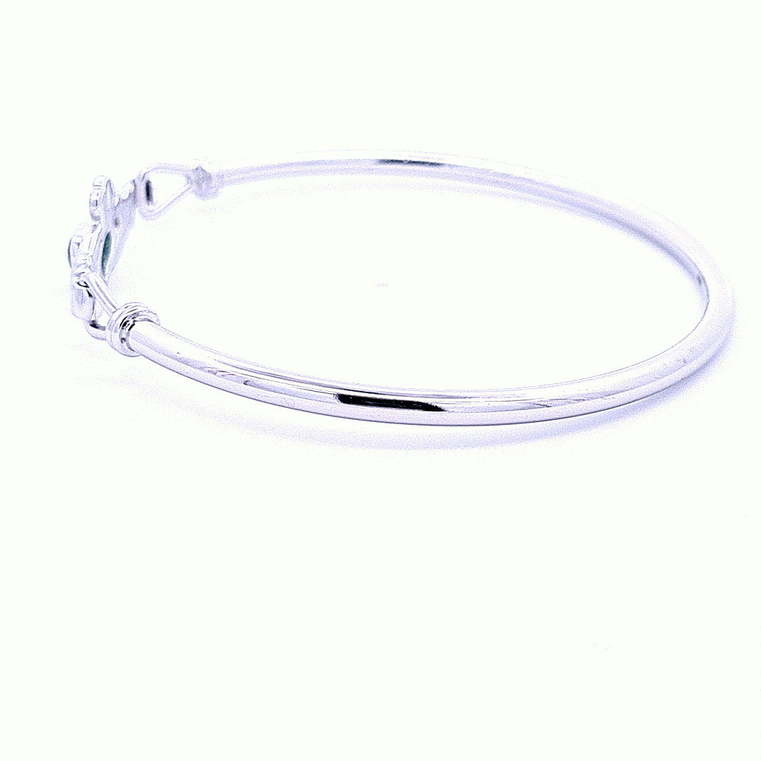 Claddagh ladies bangle 36231 - Armin Lowe Jewellers