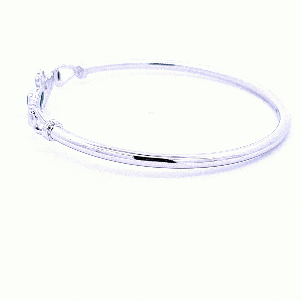 Claddagh ladies bangle 36231 - Armin Lowe Jewellers