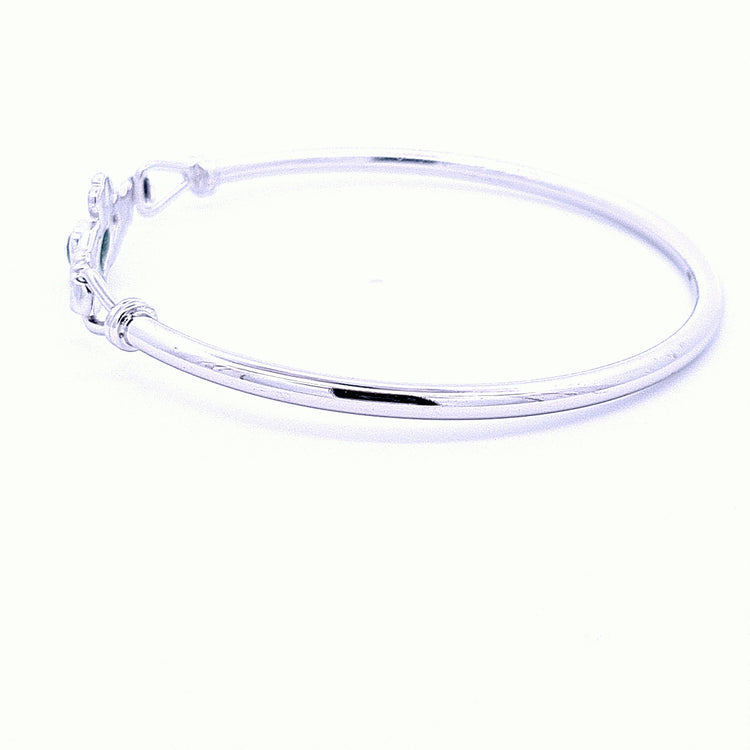 Claddagh ladies bangle 36231 - Armin Lowe Jewellers