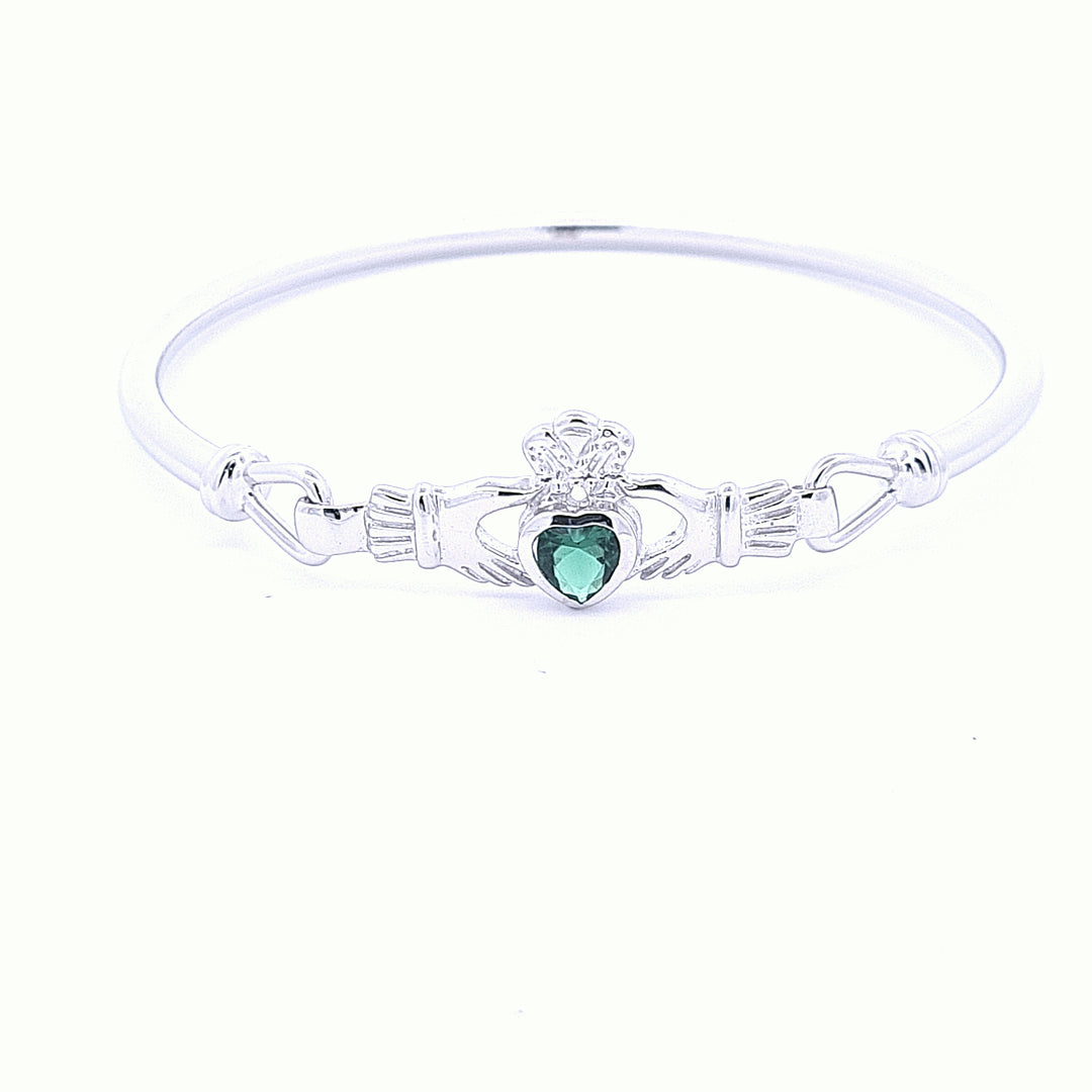 Claddagh ladies bangle 36231 - Armin Lowe Jewellers