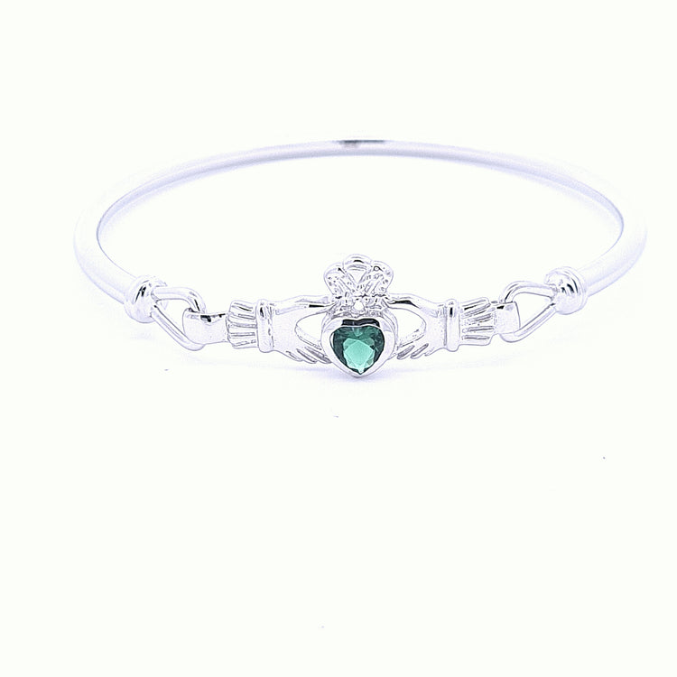 Claddagh ladies bangle 36231 - Armin Lowe Jewellers