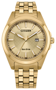 Citizen Corso Sapphire BM7532-54P Gold toned gents eco drive watch 36100