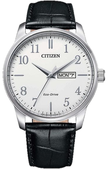 Citizen Chandler bm8550-14a gents steel day date eco drive watch 34901