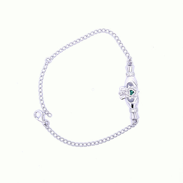 Ladies Claddagh Cluster bracelet 36223