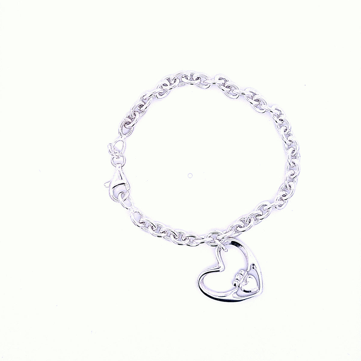 Chunky cable Claddagh bracelet 36225 - Armin Lowe Jewellers