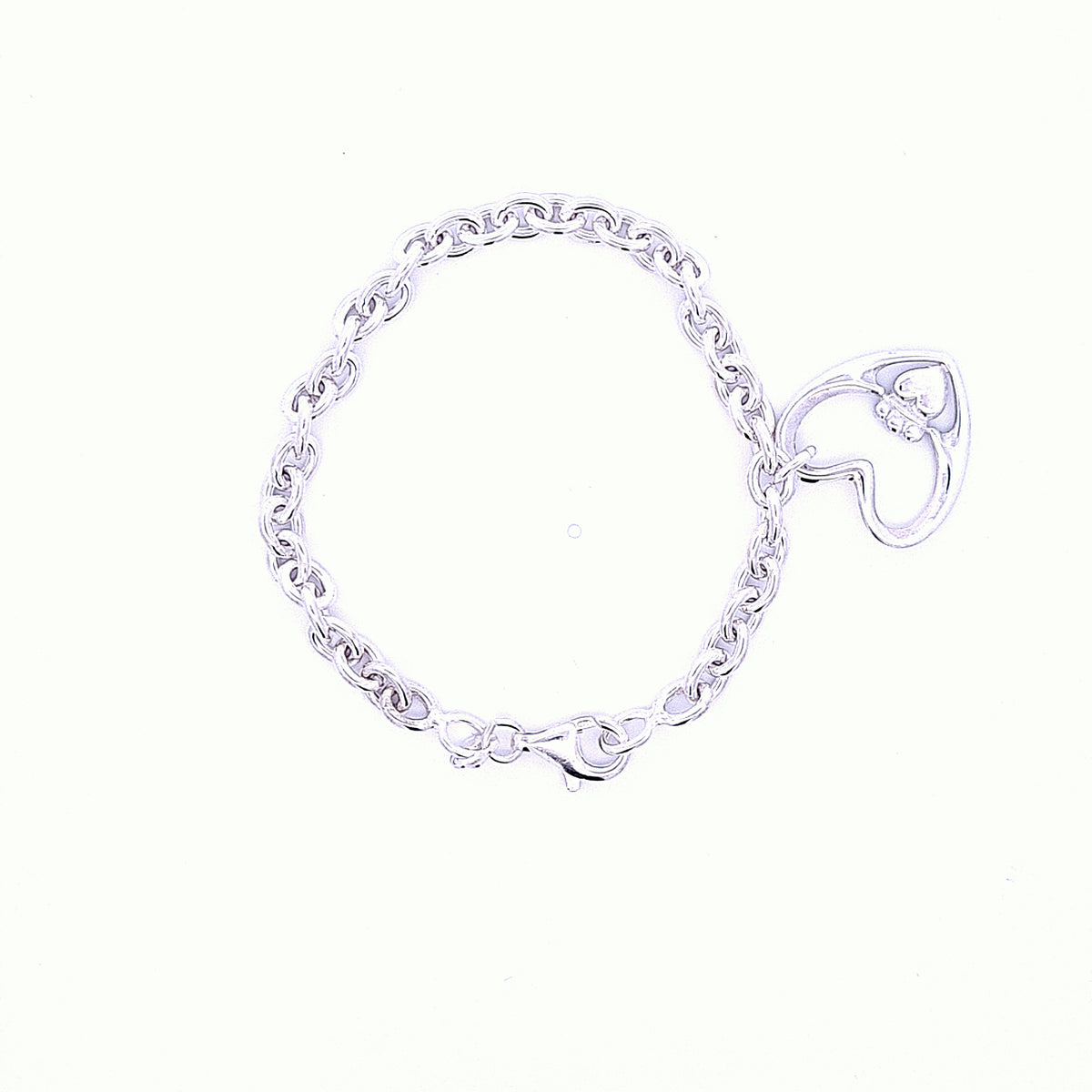 Chunky cable Claddagh bracelet 36225 - Armin Lowe Jewellers