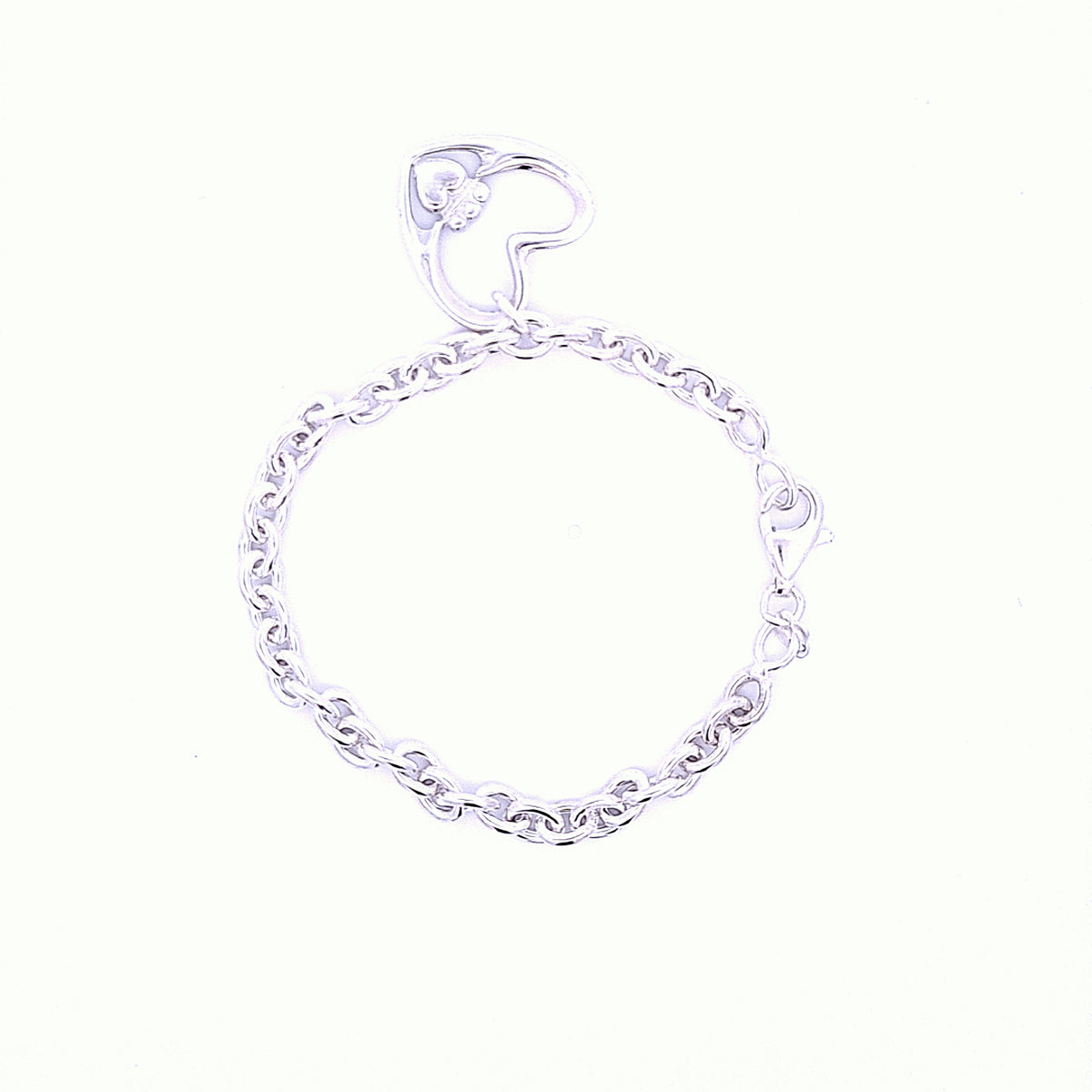 Chunky cable Claddagh bracelet 36225 - Armin Lowe Jewellers