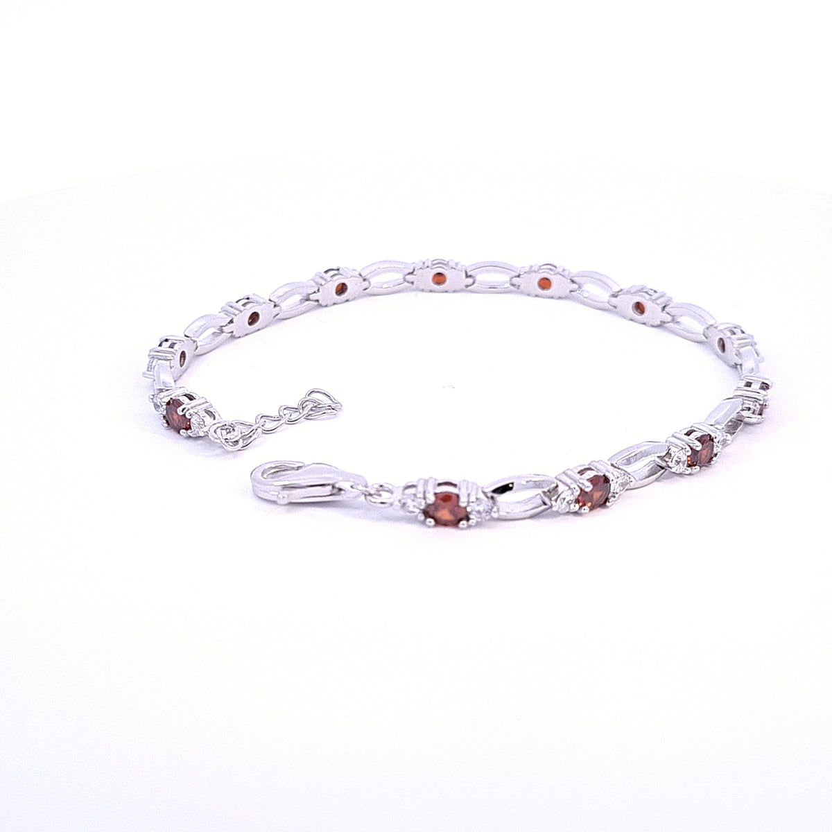 Garnet Red CZ bracelet 36125 - Armin Lowe Jewellers