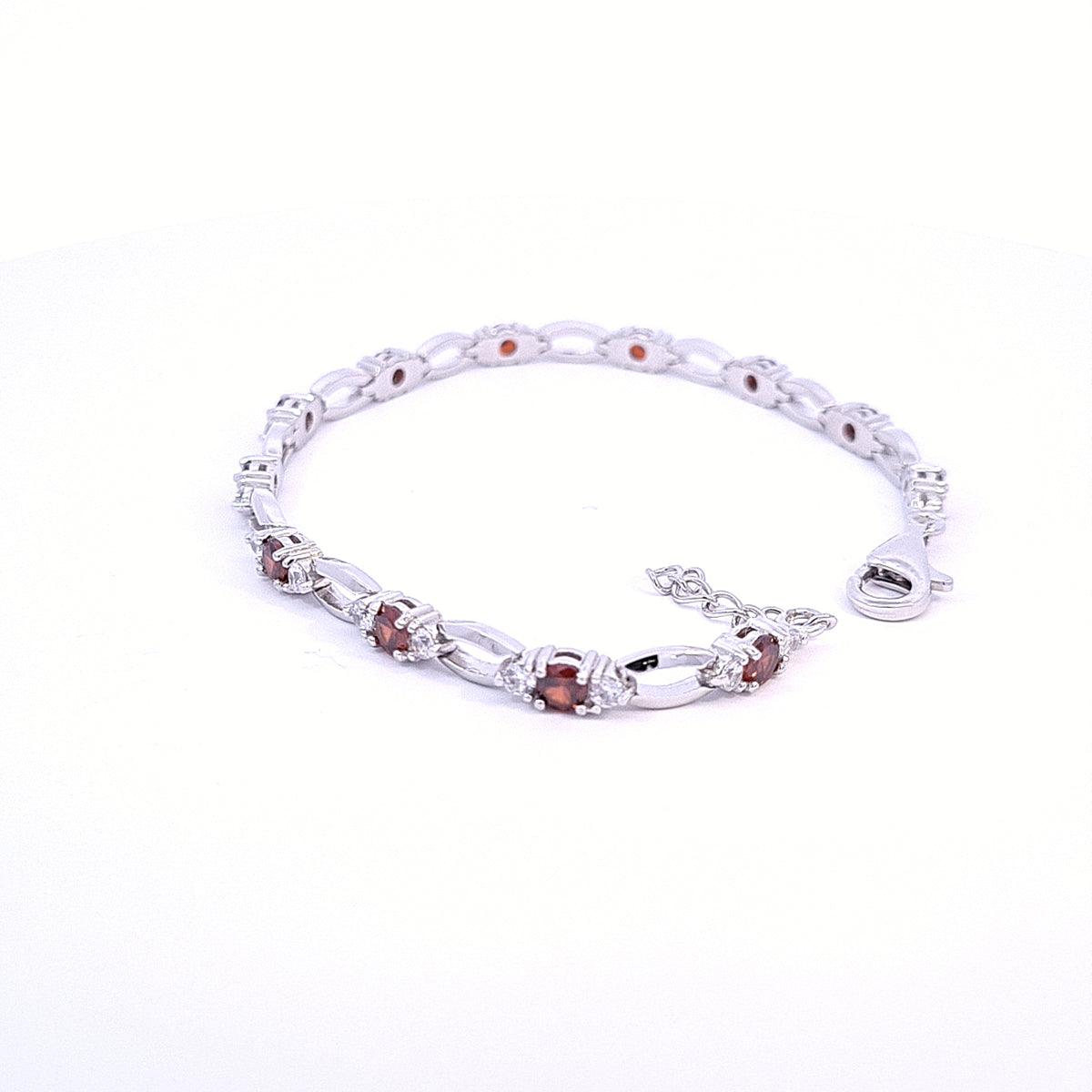 Garnet Red CZ bracelet 36125 - Armin Lowe Jewellers