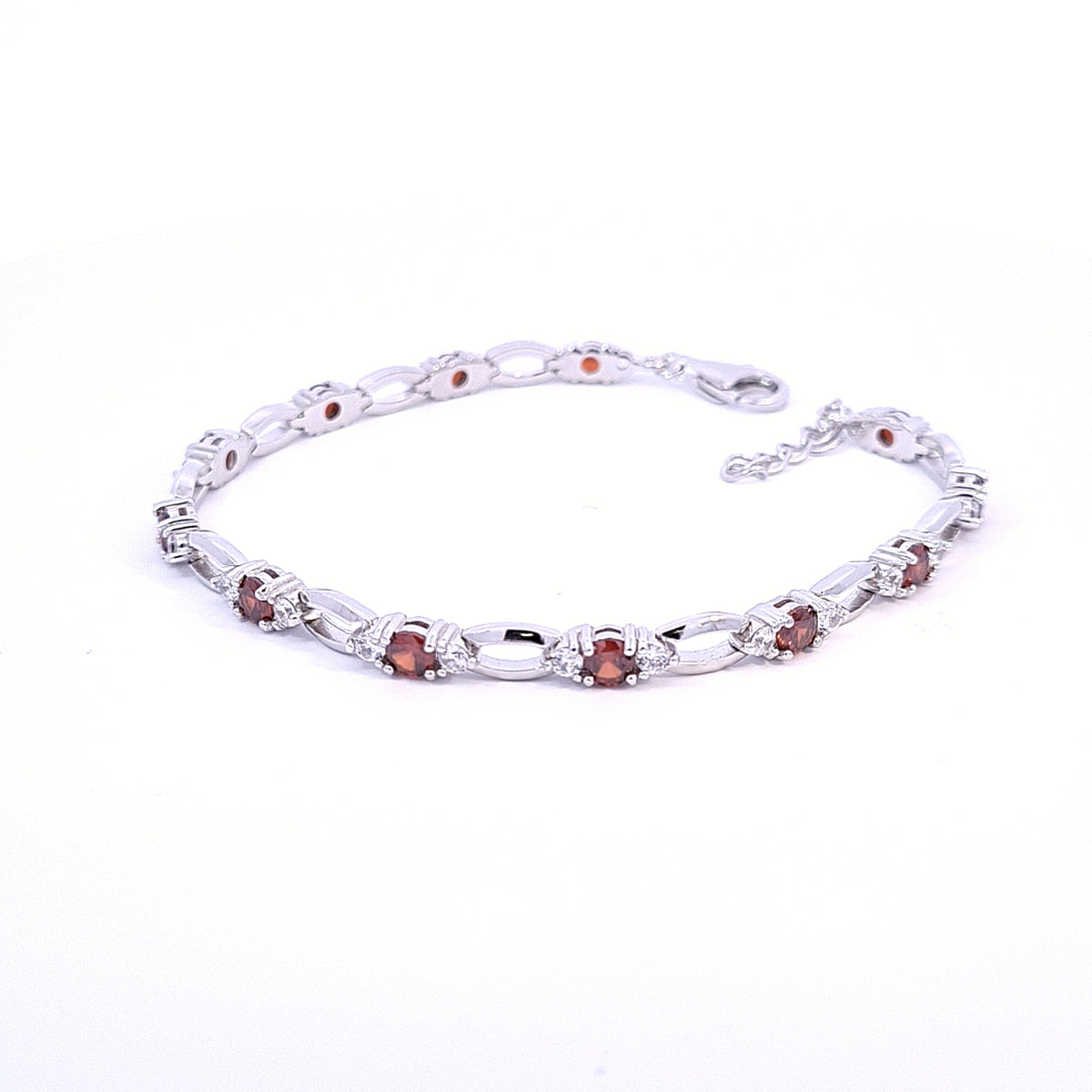Garnet Red CZ bracelet 36125 - Armin Lowe Jewellers