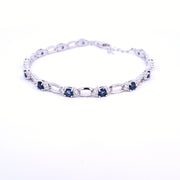 Sapphire Blue CZ bracelet 36126