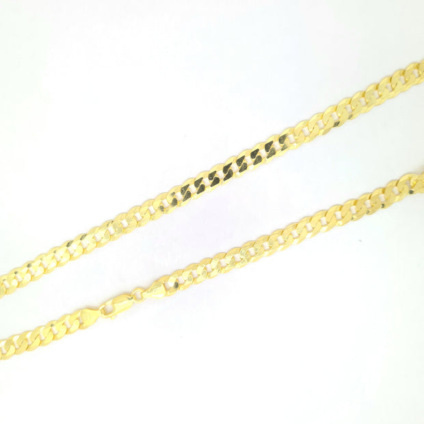 Gold toned 20"/51cm gents curb link chain 35795
