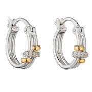 Fiorelli CZ Connect hoop earrings 35700