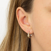 Fiorelli CZ Connect hoop earrings 35700