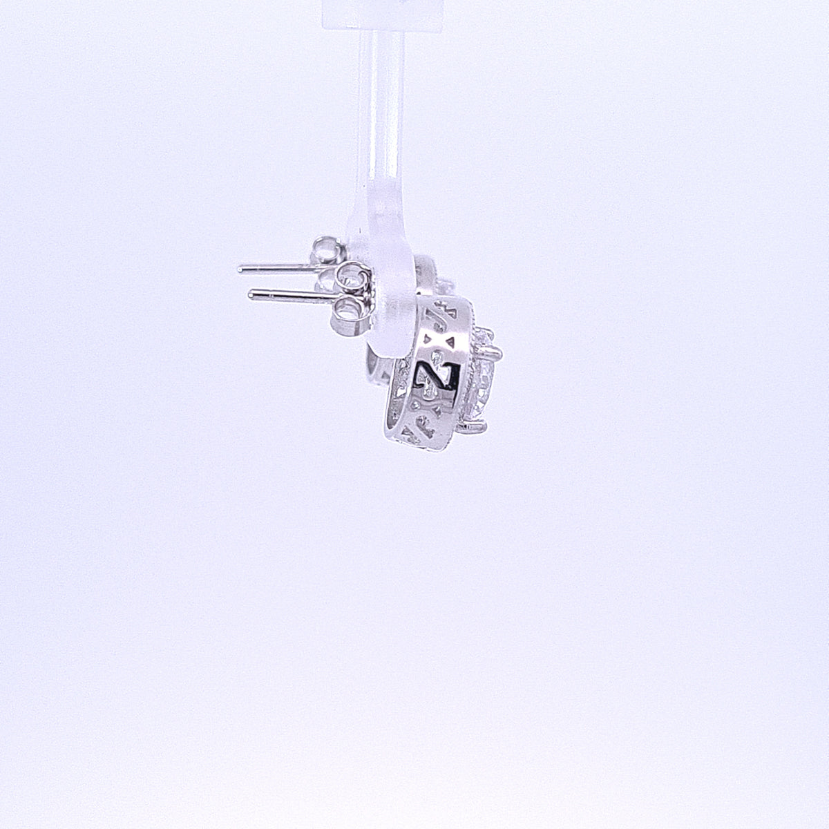 CZ Halo studs 36122 - Armin Lowe Jewellers