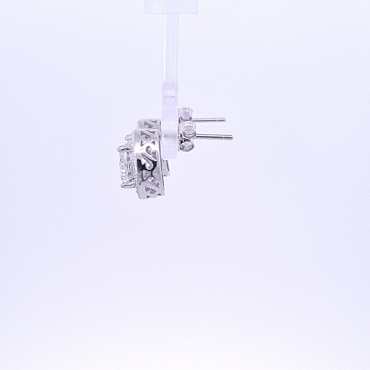 CZ Halo studs 36122 - Armin Lowe Jewellers