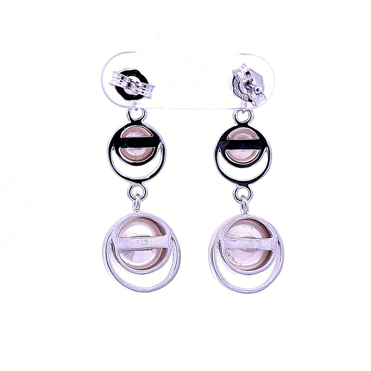 Drop pearl circle earrings 34077 - Armin Lowe Jewellers
