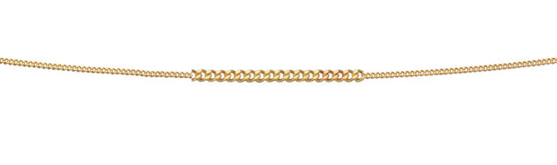 9ct gold lightweight curb link chain 35683