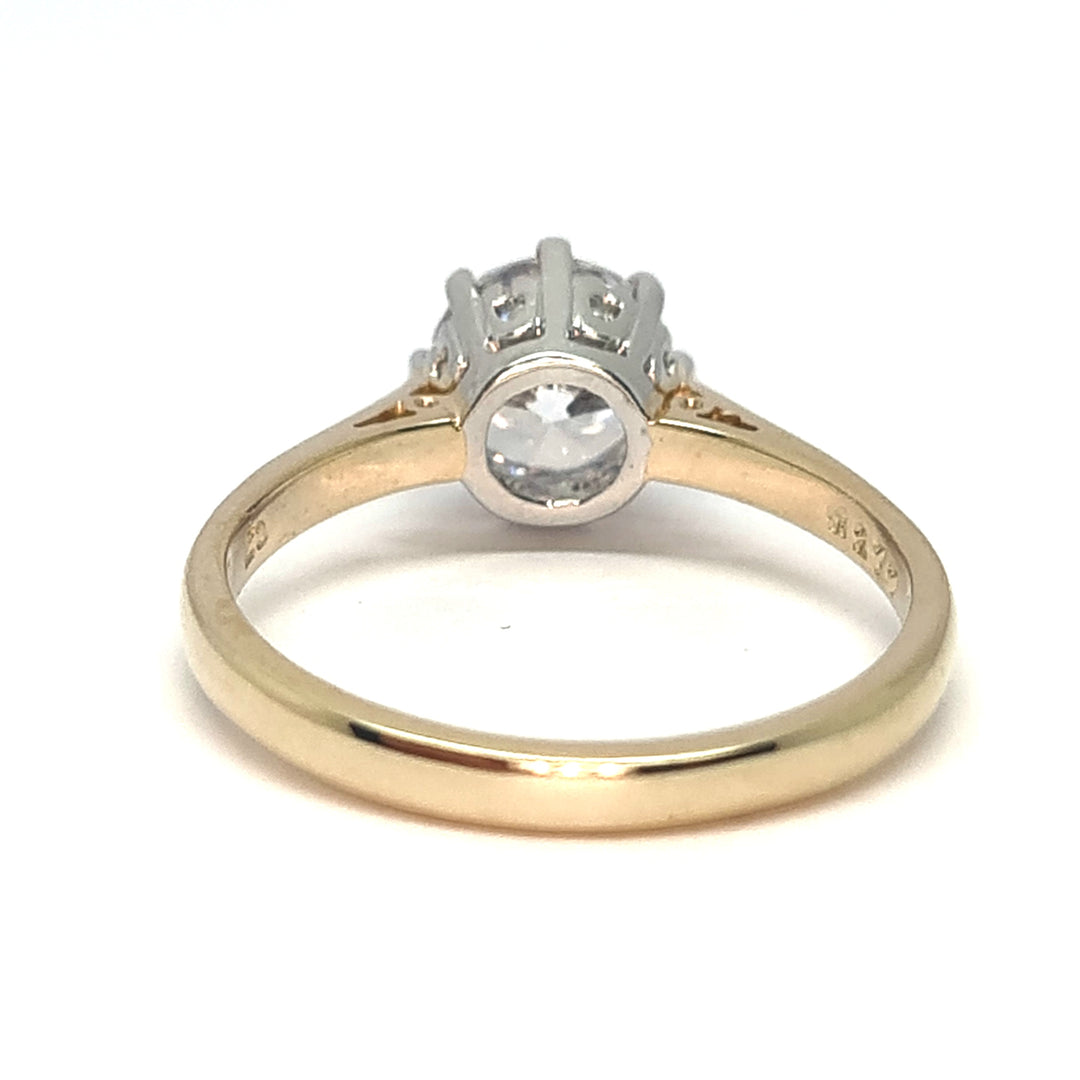 9ct gold Solitaire ring, 8mm CZ 35461 - Armin Lowe Jewellers