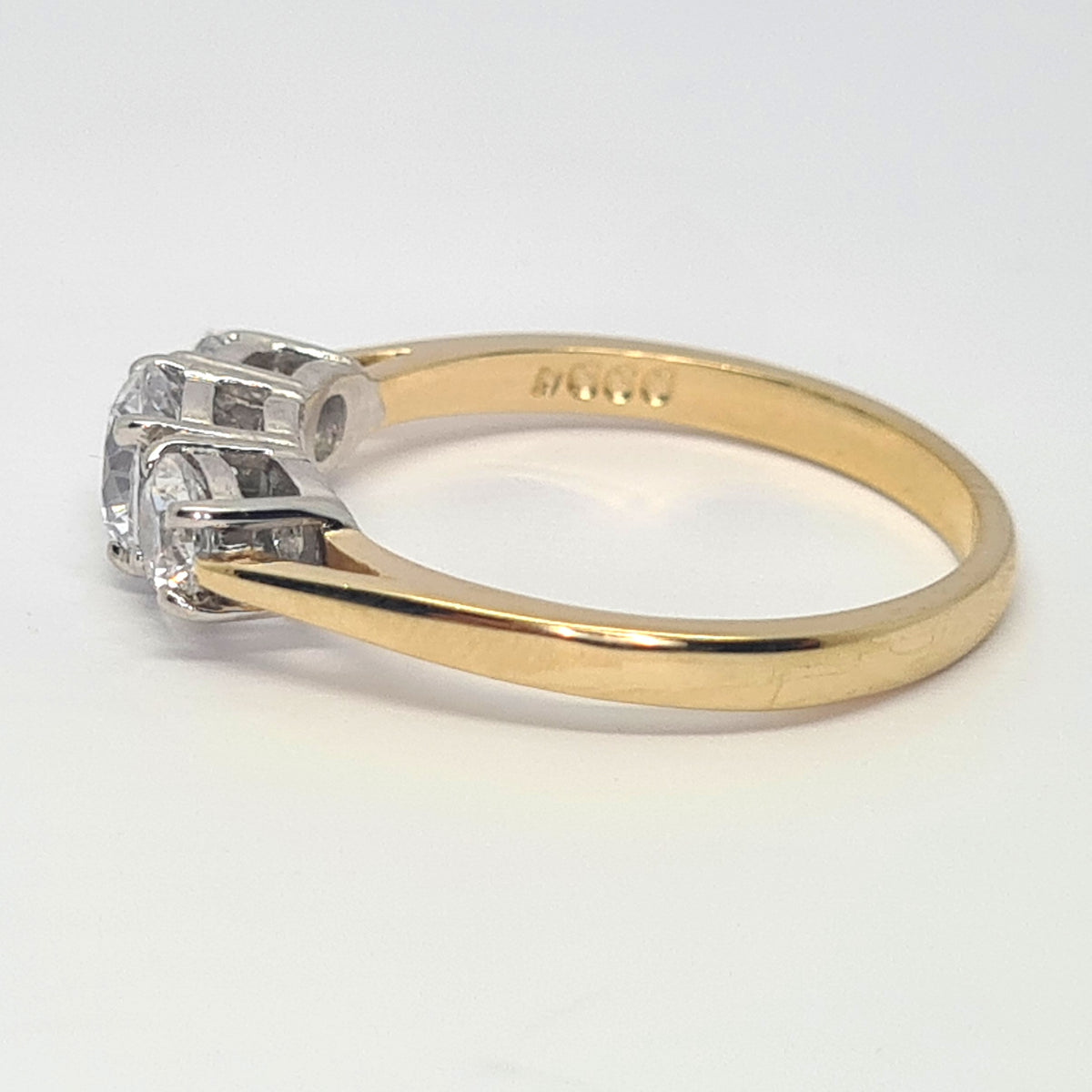 Graduated Trilogy ring set with round CZ 35463 - Armin Lowe Jewellers