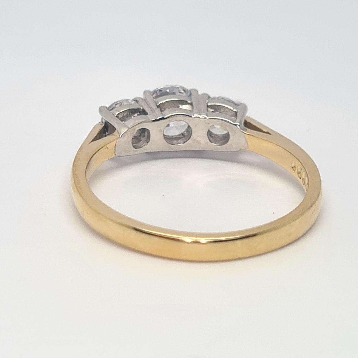 Graduated Trilogy ring set with round CZ 35463 - Armin Lowe Jewellers