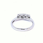 Platinum 3/4 carat Trilogy Lab Diamond ring 35860