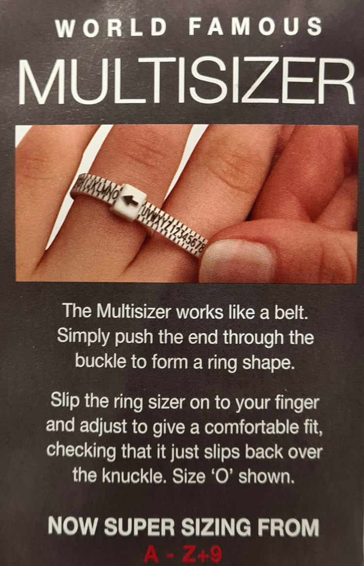 Ring size gauge - measure your finger ring size - Armin Lowe Jewellers