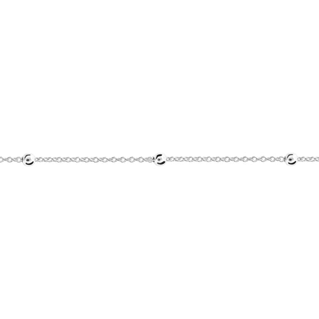 Sterling silver 16"/41cm-18"/46cm Trace & Ball chain 35714