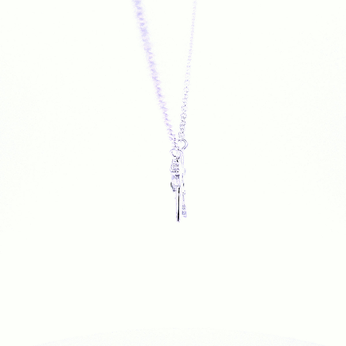 Claddagh Kiss necklace with Emerald Green CZ 36227 - Armin Lowe Jewellers