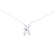 Claddagh Kiss necklace with Emerald Green CZ 36227