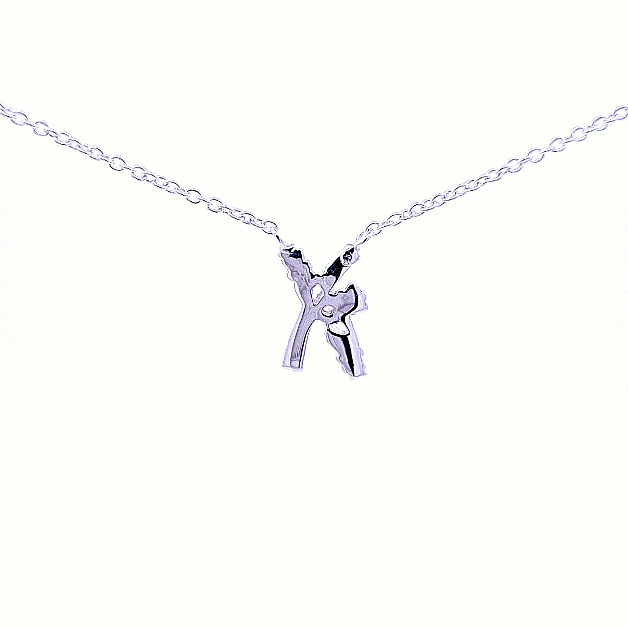 Claddagh Kiss necklace with CZ 36226 - Armin Lowe Jewellers