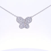 CZ Butterfly necklace 36140