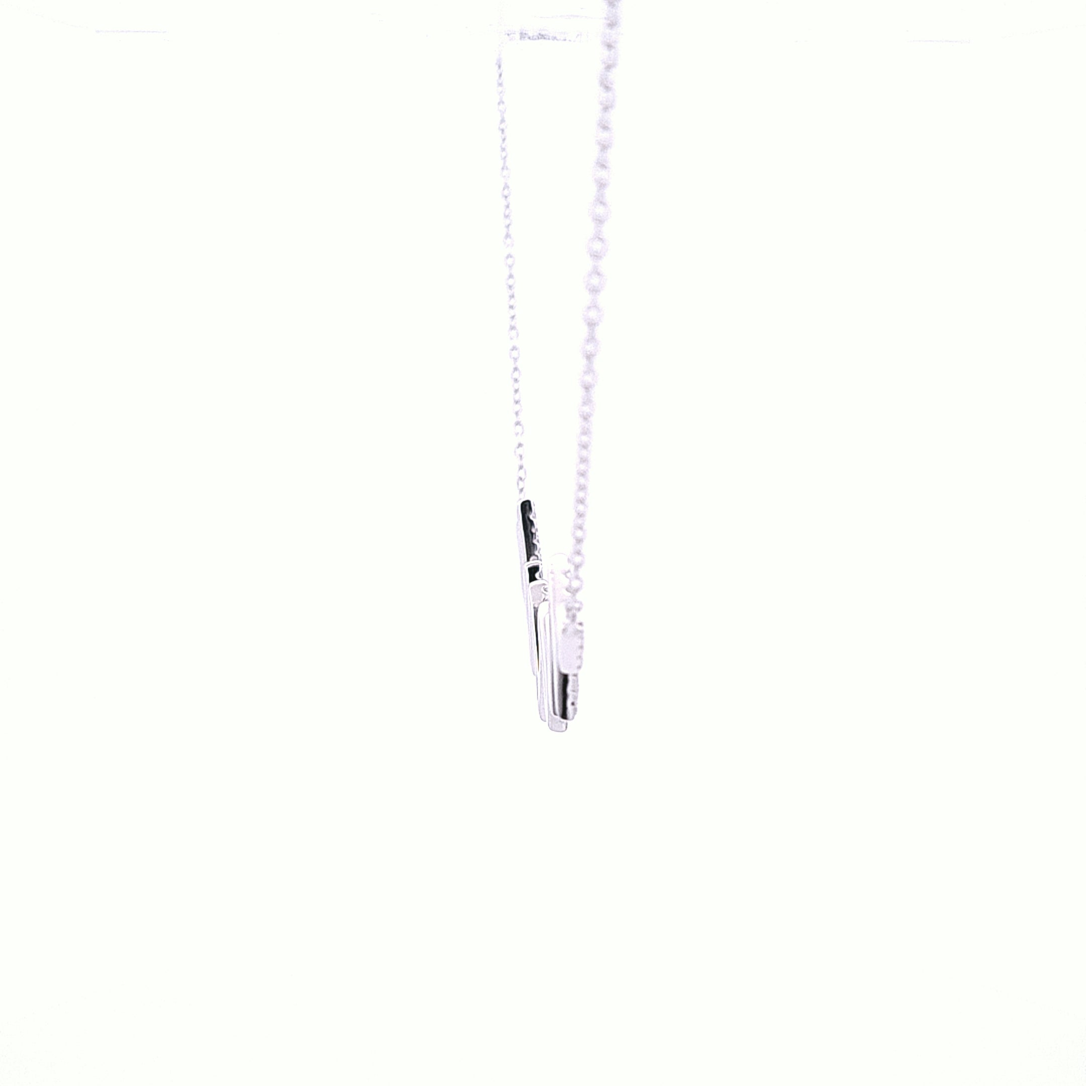 CZ set sound wave necklace 35332 - Armin Lowe Jewellers