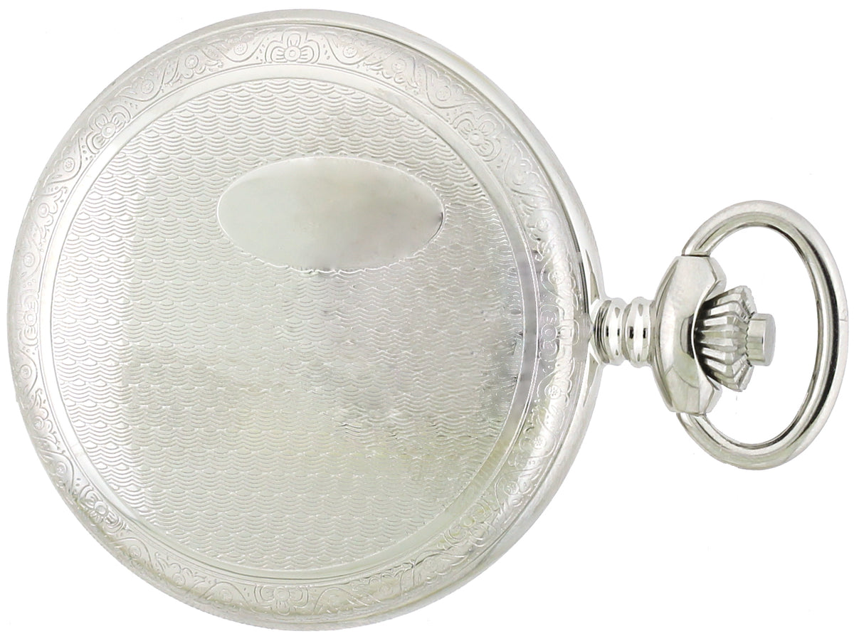 Telstar  P1021 CSW full hunter chrome pocket watch 35520 - Armin Lowe Jewellers