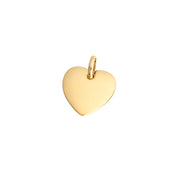 Gold toned sterling silver Heart tag 35718