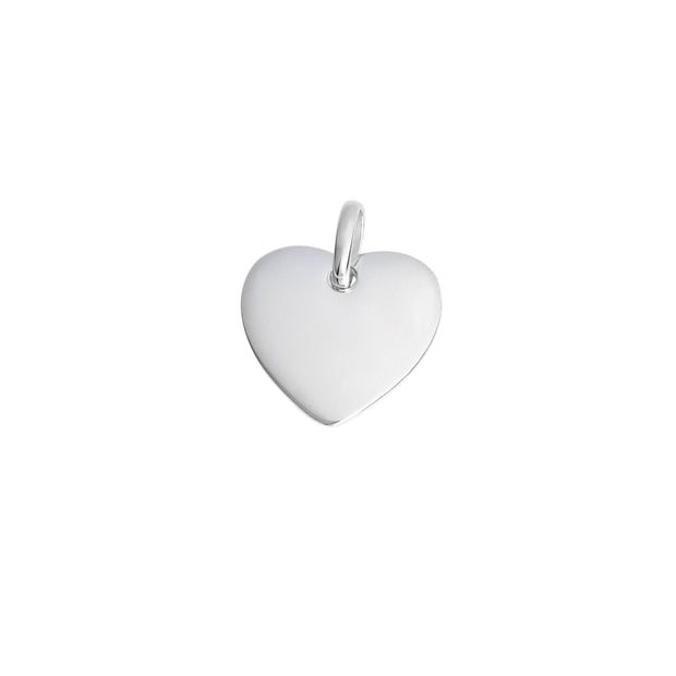 Sterling silver Heart tag 35719