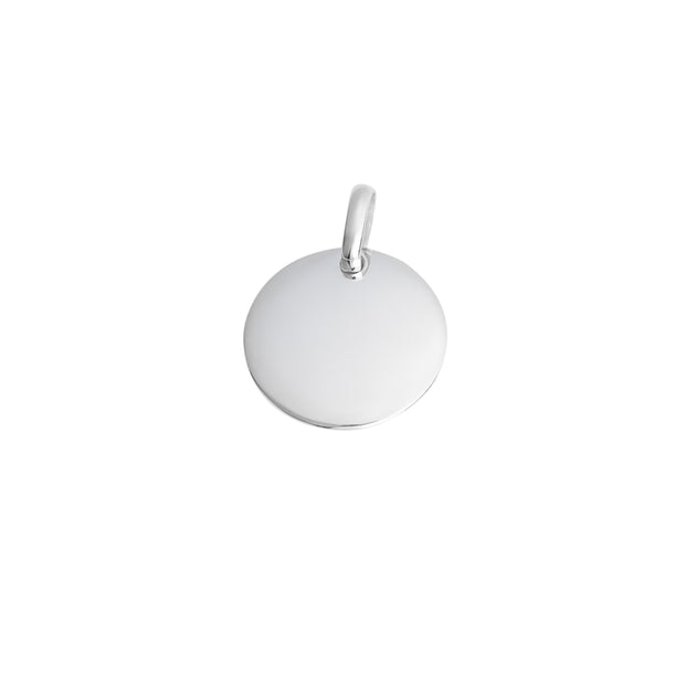 Sterling silver 16mm round tag 35721