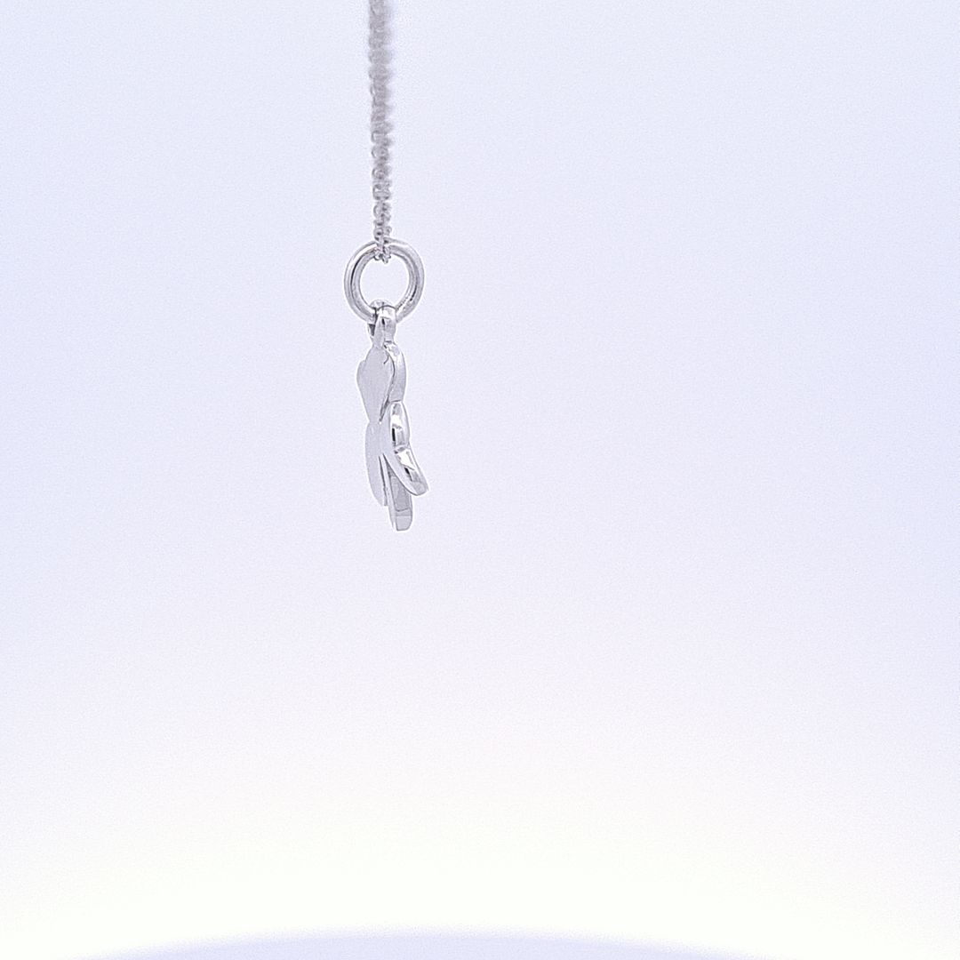Shamrock italic pendant 36217 - Armin Lowe Jewellers