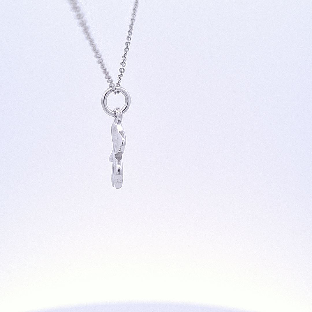 Shamrock italic pendant 36217 - Armin Lowe Jewellers