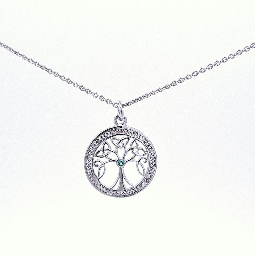 Sterling silver Celtic Trinity knot Tree of Life pendant 34752 - Armin Lowe Jewellers