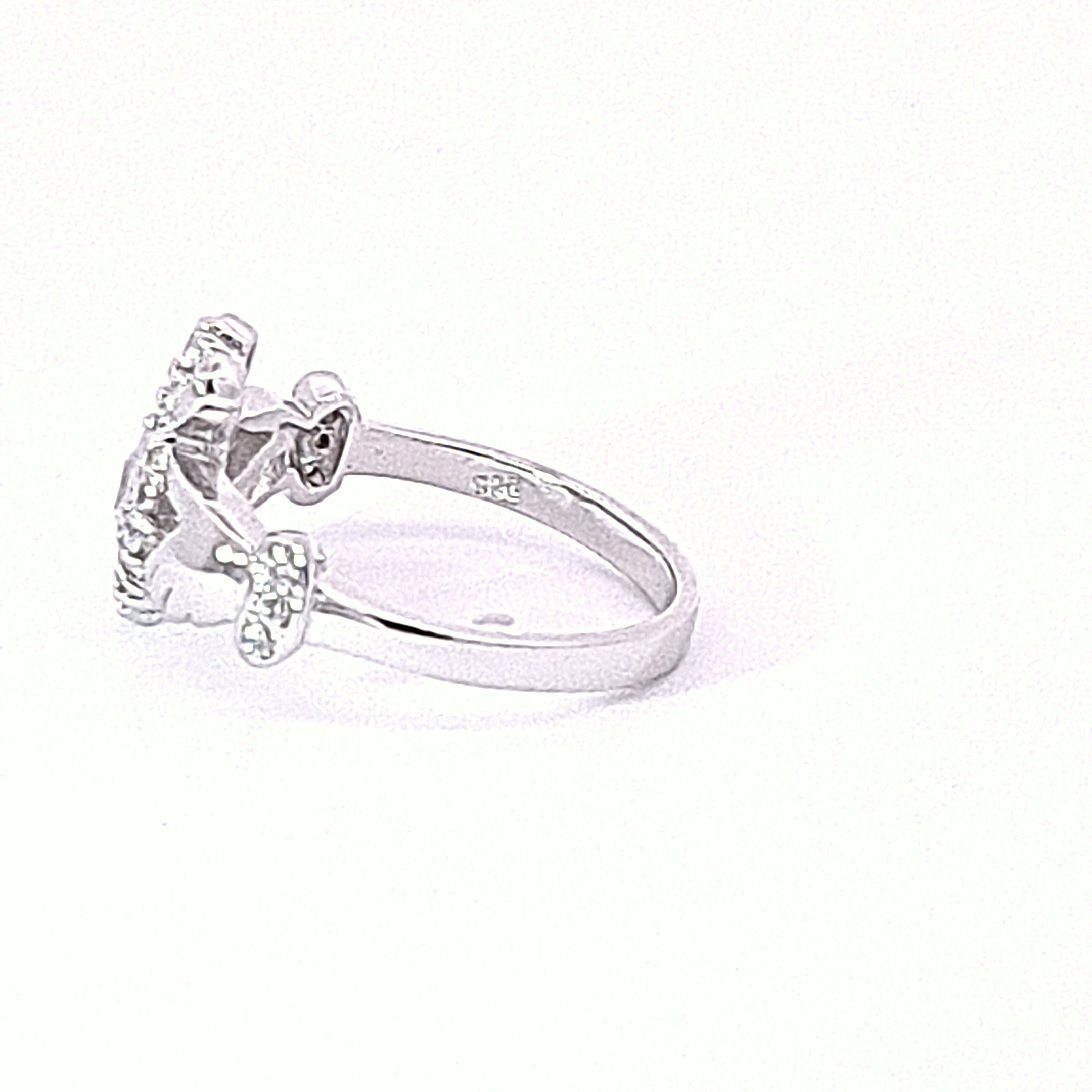 Claddagh CZ Cluster ring 36197 - Armin Lowe Jewellers
