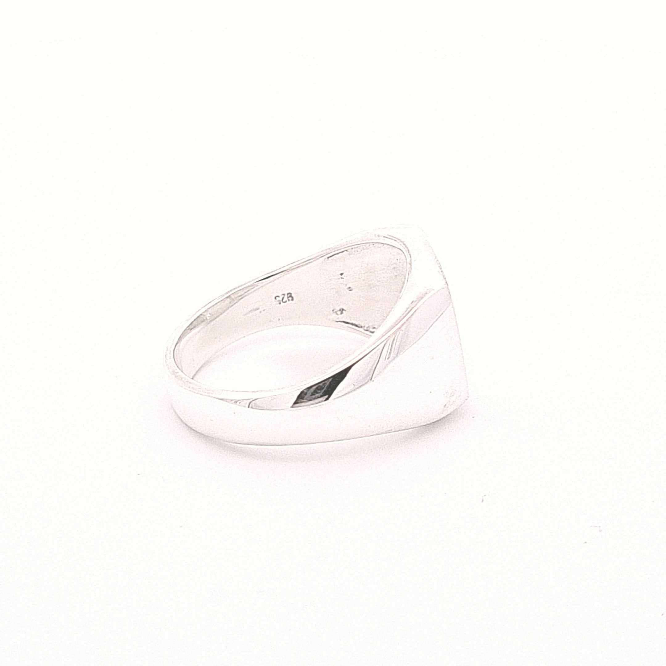 Cushion signet ring ready to personalise 36159 - Armin Lowe Jewellers