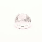 Cushion signet ring ready to personalise 36159