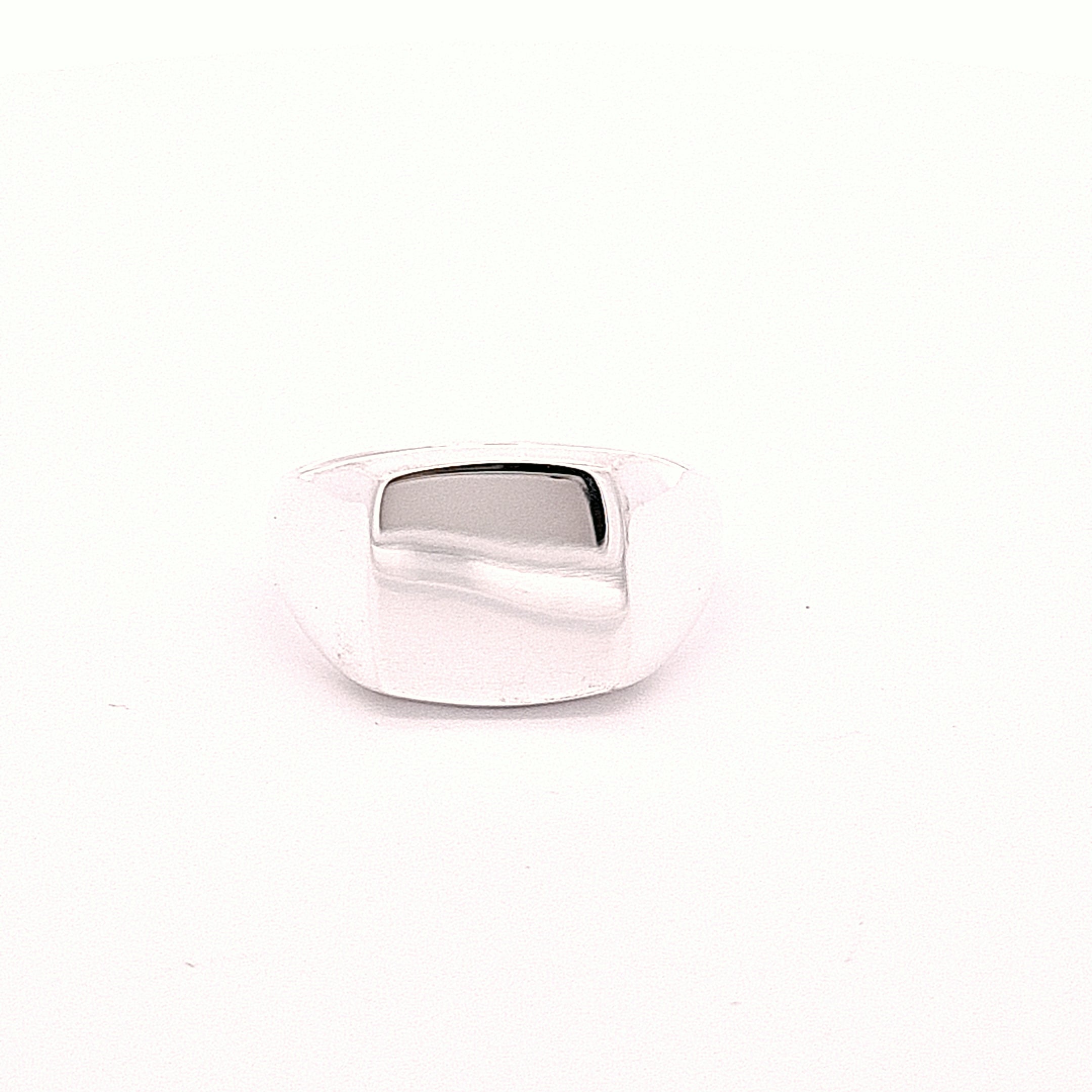 Cushion signet ring ready to personalise 36159 - Armin Lowe Jewellers